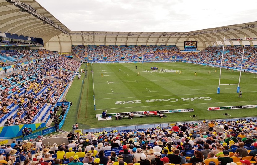 Packed crowd in stadium for 2018 Commonwealth Games