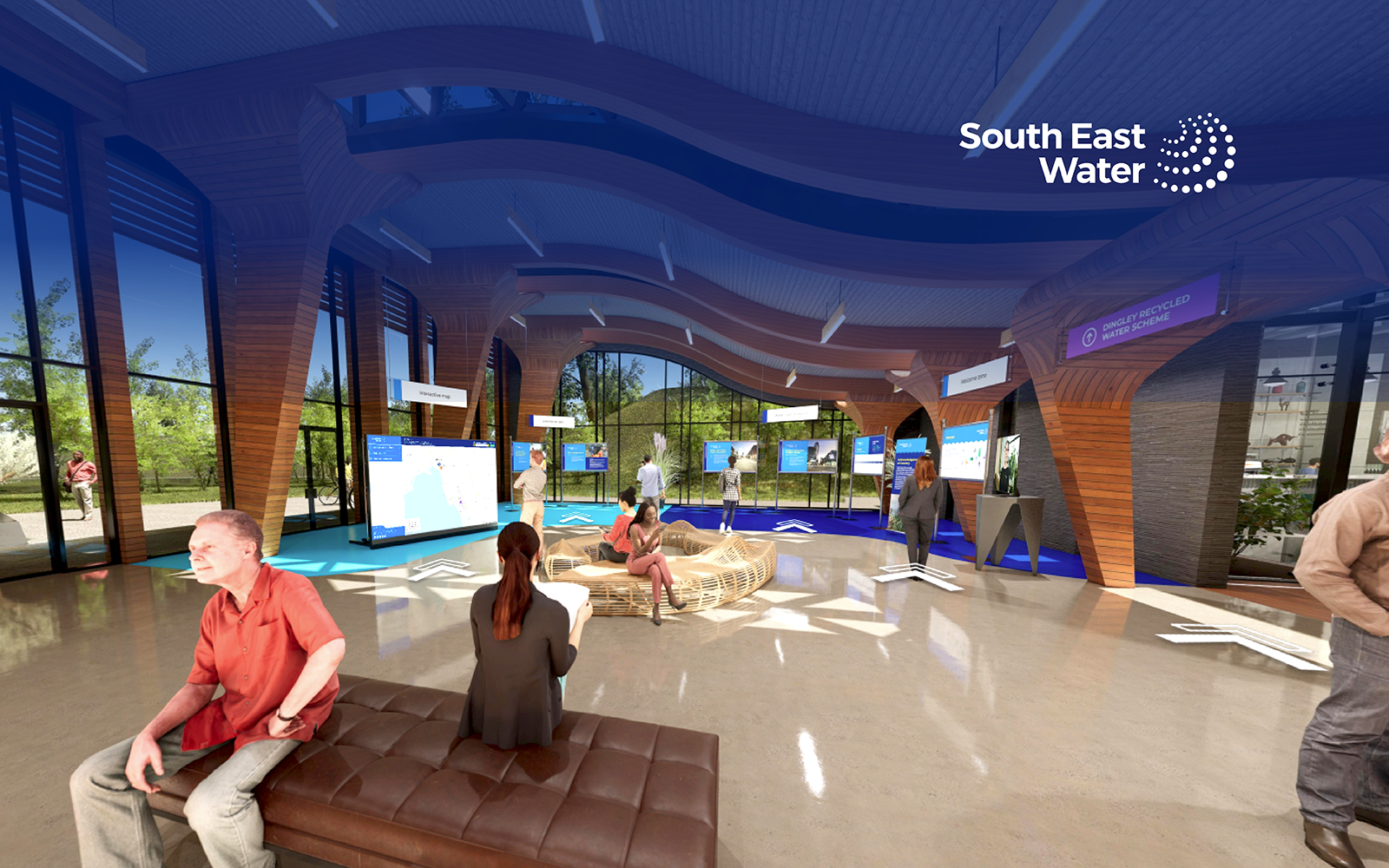 South East Water interactive map graphics